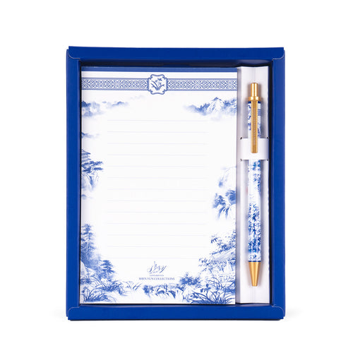 Poets of the Orchid Pavilion Notepad and Pen Set