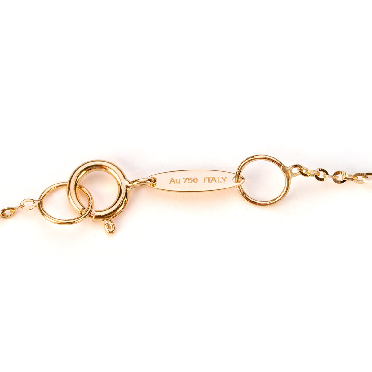 Zhen Shan Ren Words Necklace 18K Gold