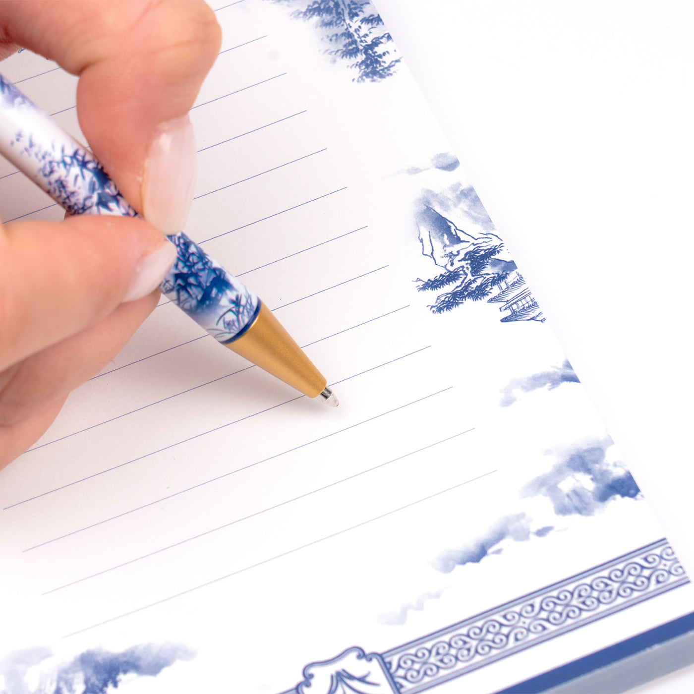 Poets of the Orchid Pavilion Notepad and Pen Set