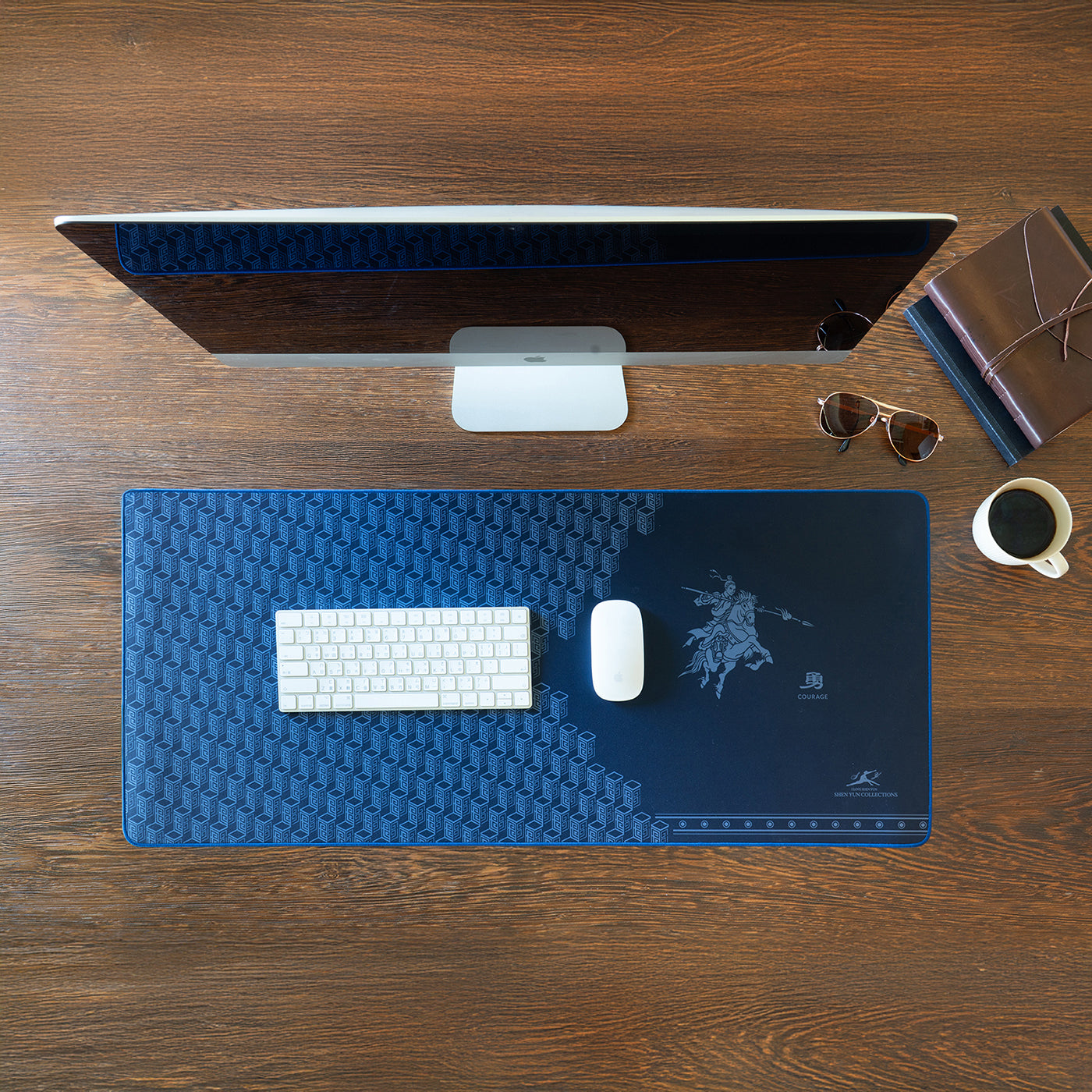 Riding Along to Rescue Desk Mat