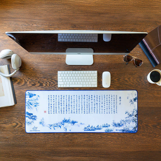 Poets of the Orchid Pavilion Desk Mat