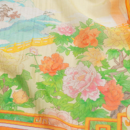 Peony Elegance Long Scarf