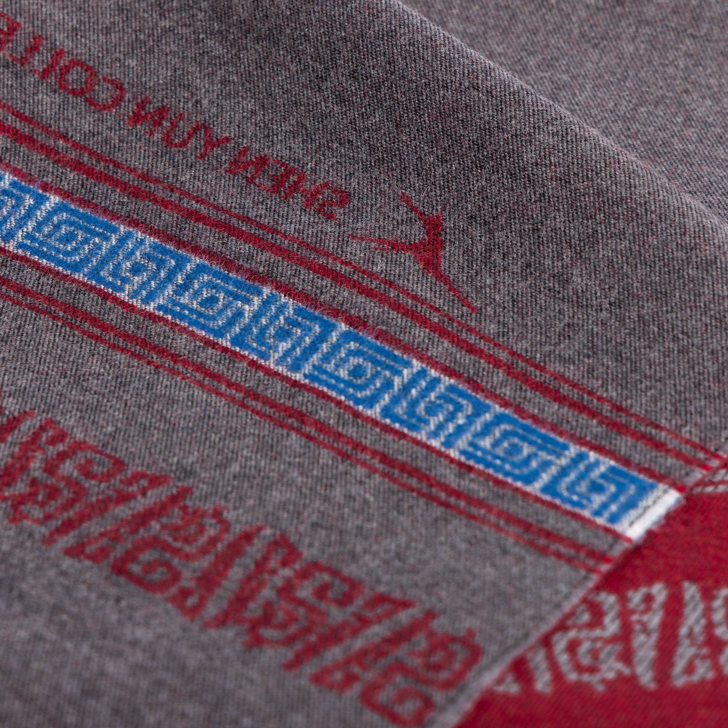 Scholar Scarf Burgundy/Grey