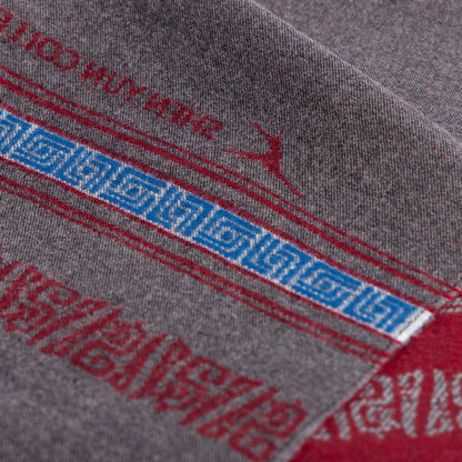 Scholar Scarf Burgundy/Grey