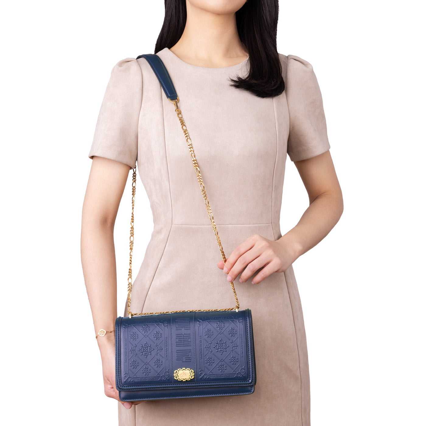 Zhen Shan Ren Shoulder Bag Navy