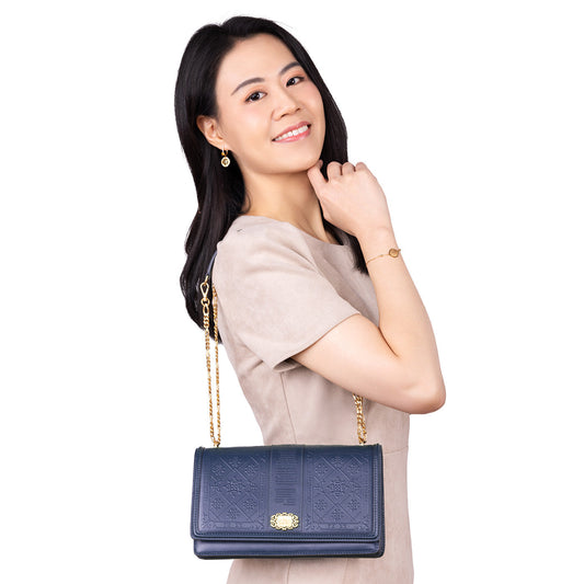 Zhen Shan Ren Shoulder Bag Navy