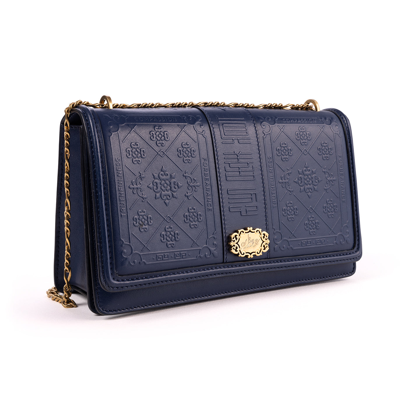 Zhen Shan Ren Shoulder Bag Navy