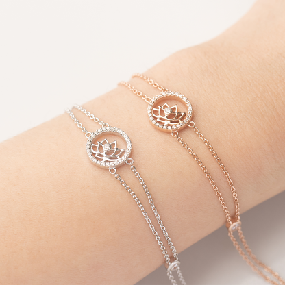 Lotus Fairies Bracelet Rose Gold