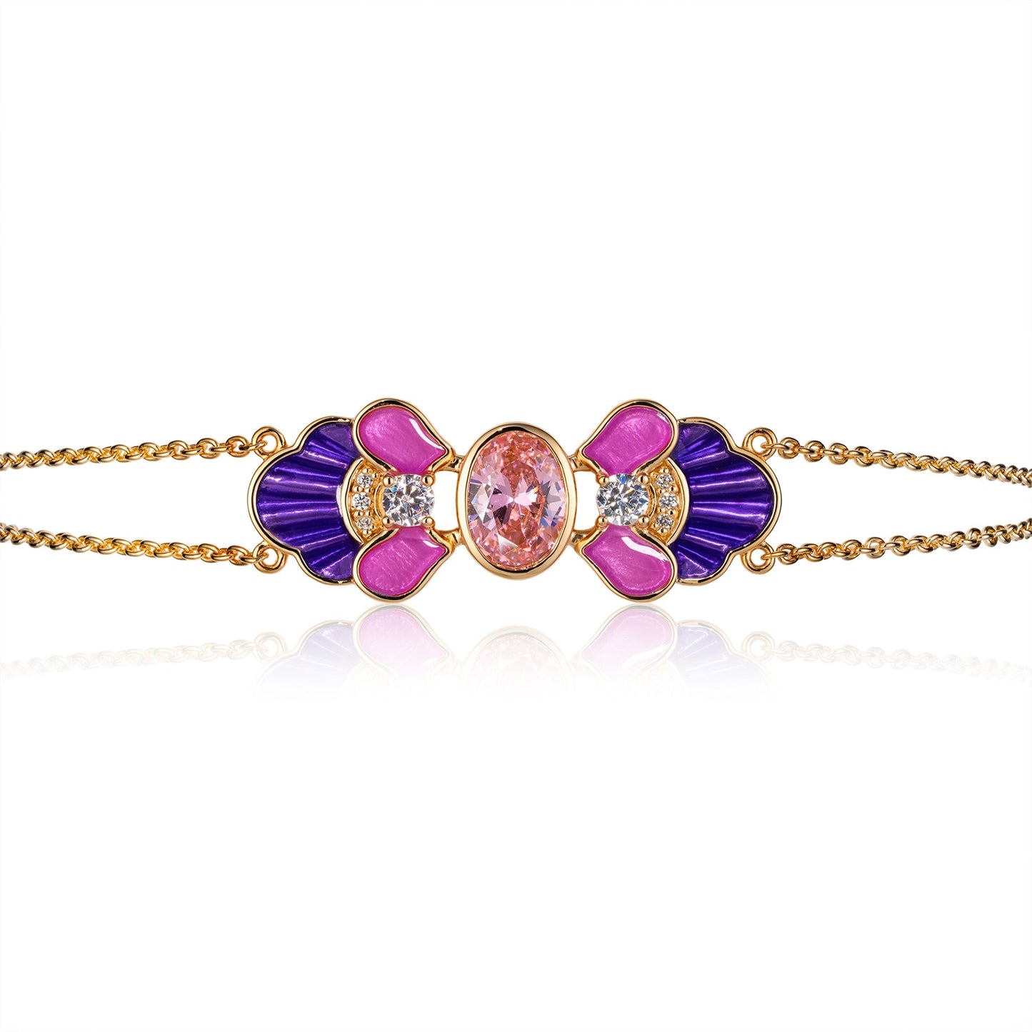 Tang Flowing Gowns Bracelet Purple