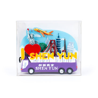 Shen Yun Tour Bus 3D Magnet