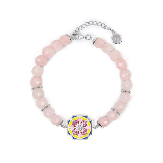 Floral Bliss Bracelet Rose Quartz 2025
