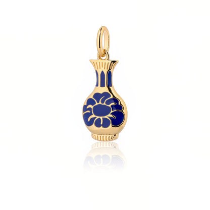 Porcelain Grace Charm Gold