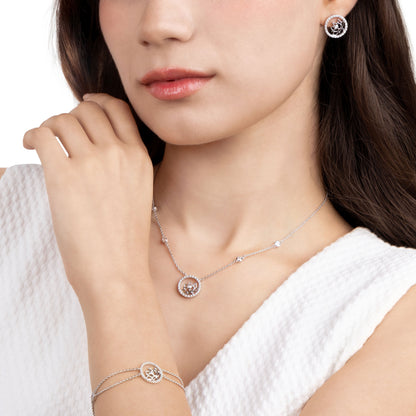 Lotus Fairies Necklace 17 Silver