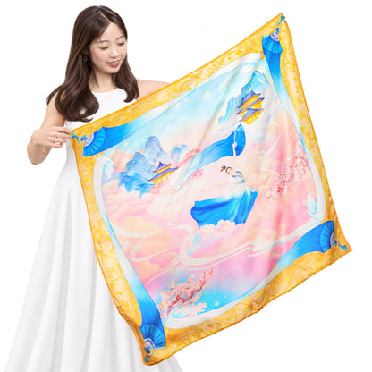 Blue Fan Fairy Scarf
