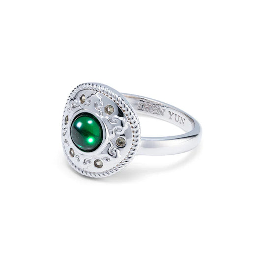 Mongolian Celebration Ring Green