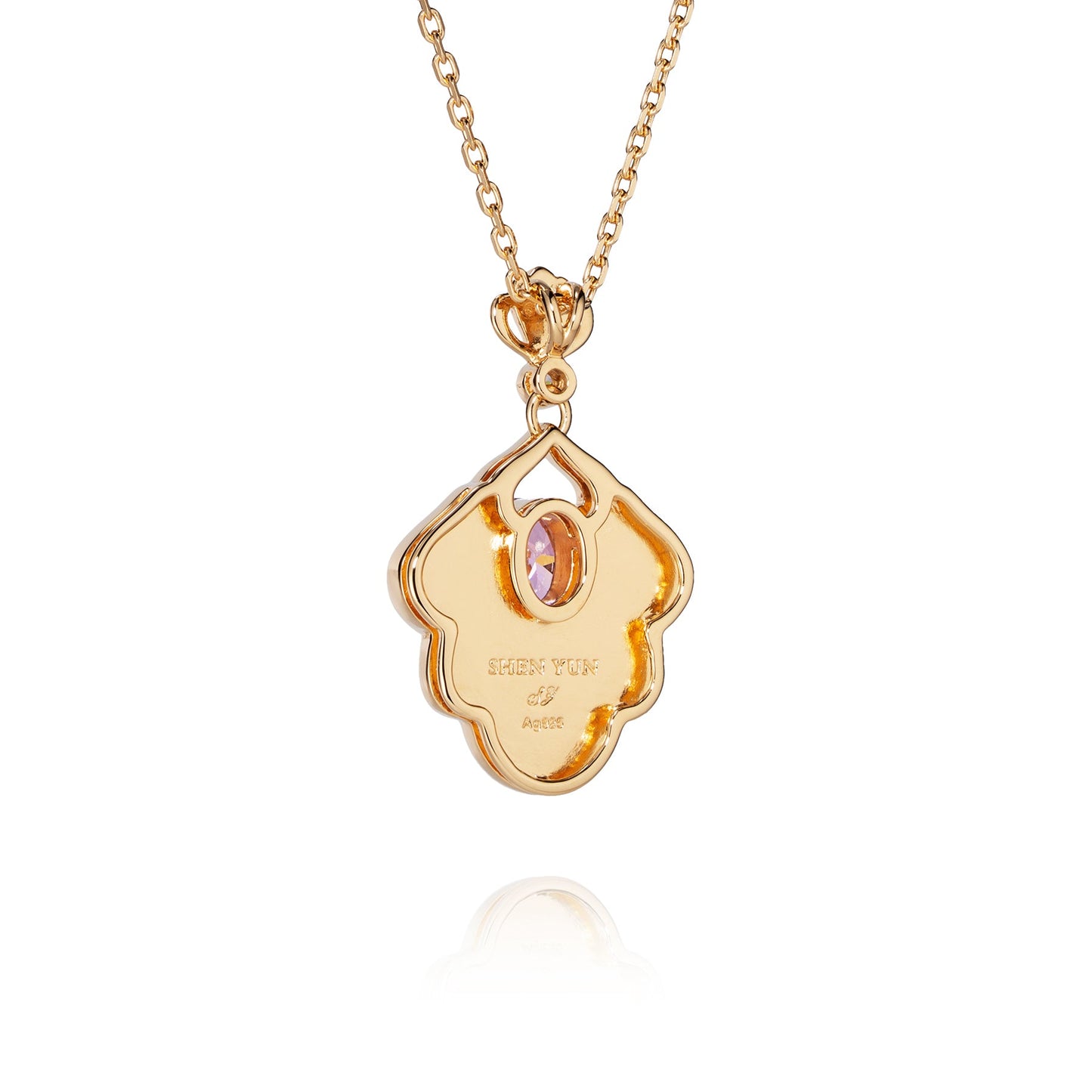 Tang Flowing Gowns Necklace Purple