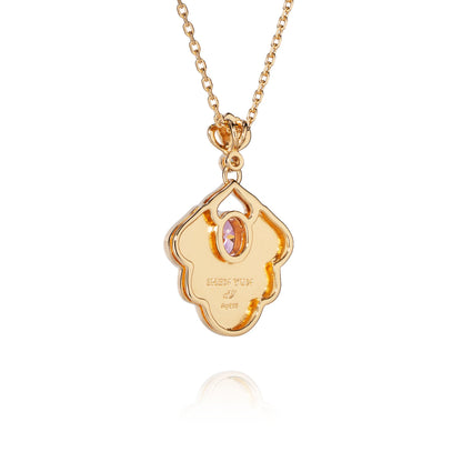 Tang Flowing Gowns Necklace Purple