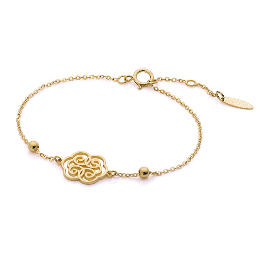 Ruyi Wondrous Blessings Bracelet 14K Yellow Gold