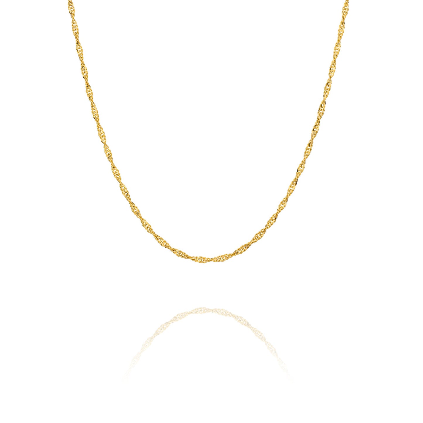 Singapore Chain Gold Vermeil 18in