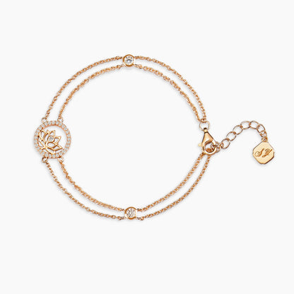 Lotus Fairies Bracelet Rose Gold