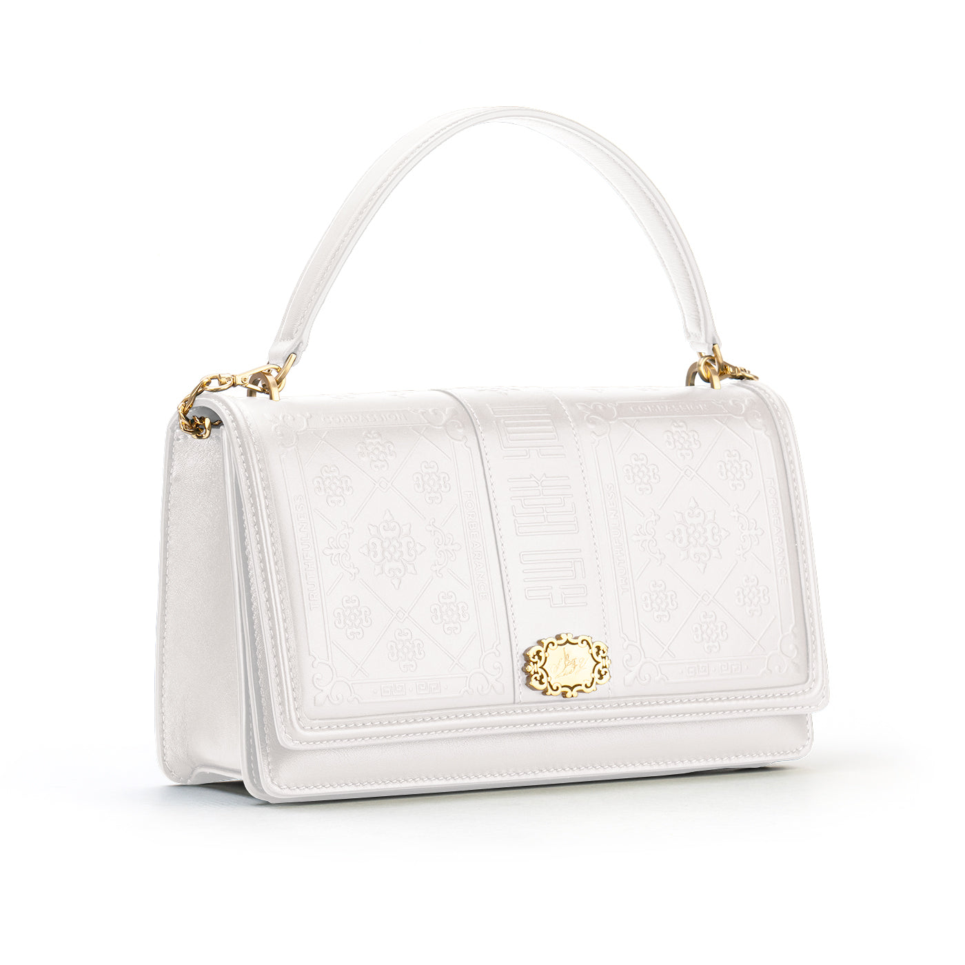 Zhen Shan Ren Shoulder Bag Off White