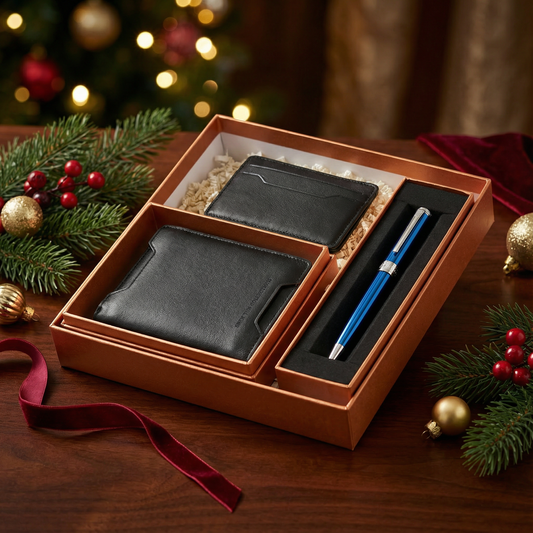 Classic Wallet & Pen Gift Box