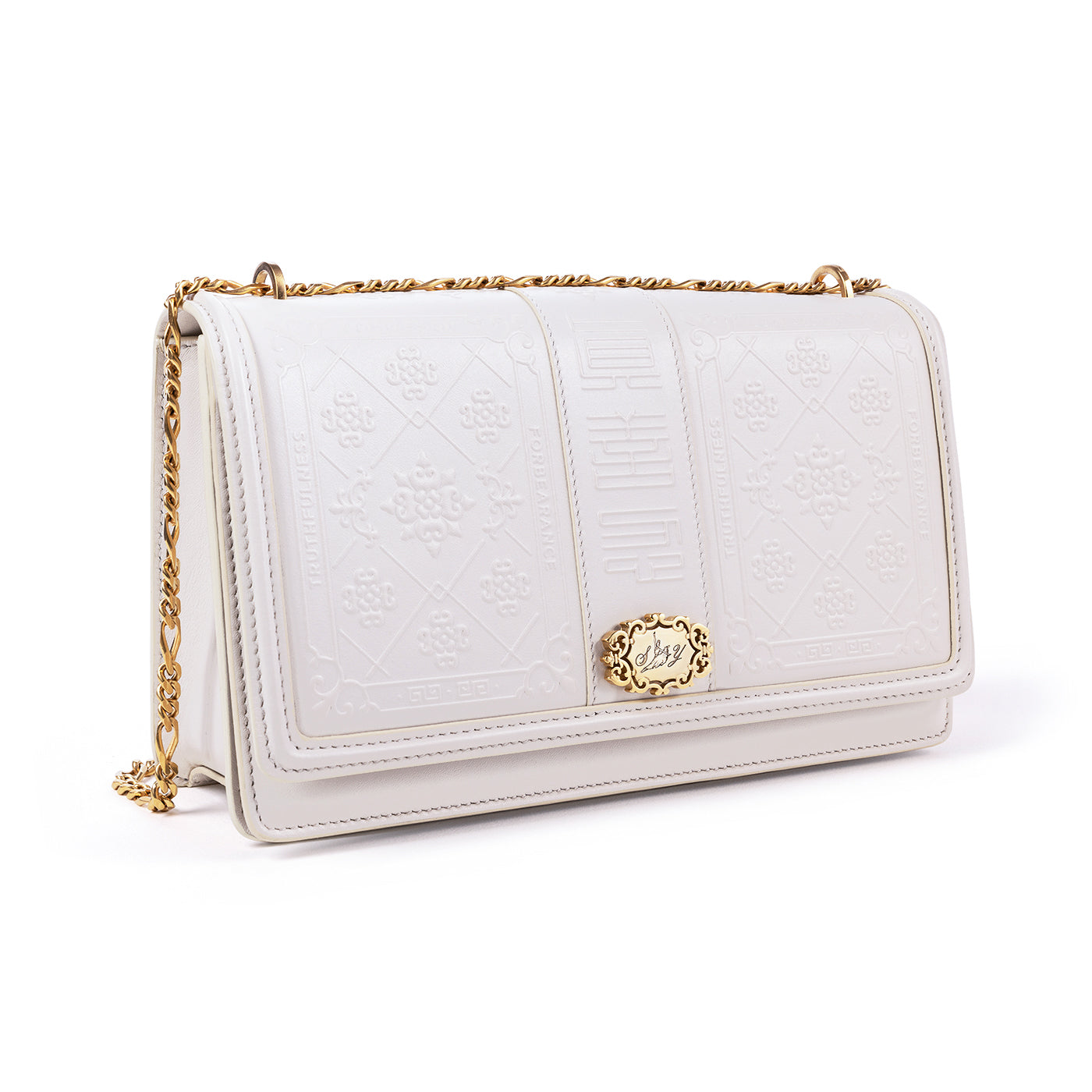 Zhen Shan Ren Shoulder Bag Off White