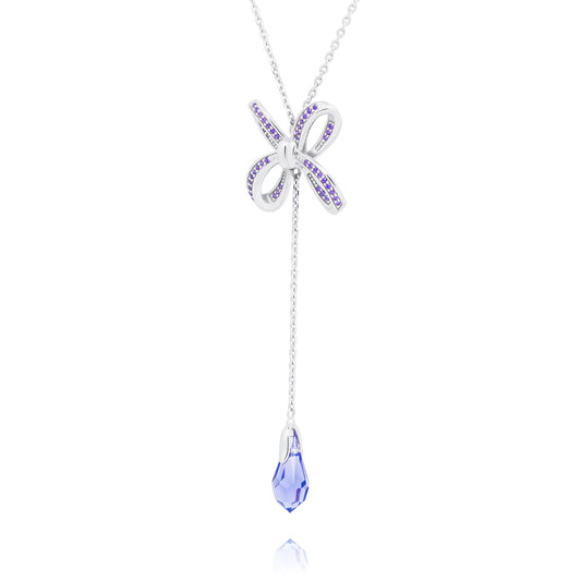 Blissful Knot Necklace Silver