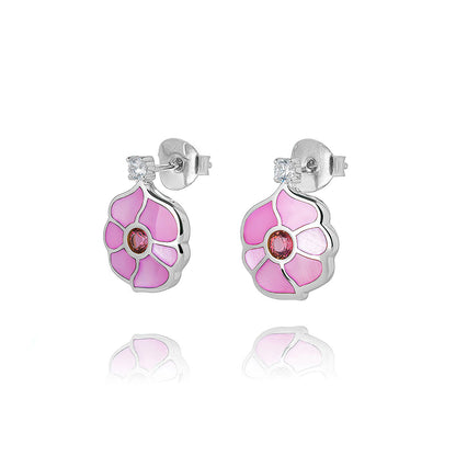 Windmill Grace Stud Earrings Pink