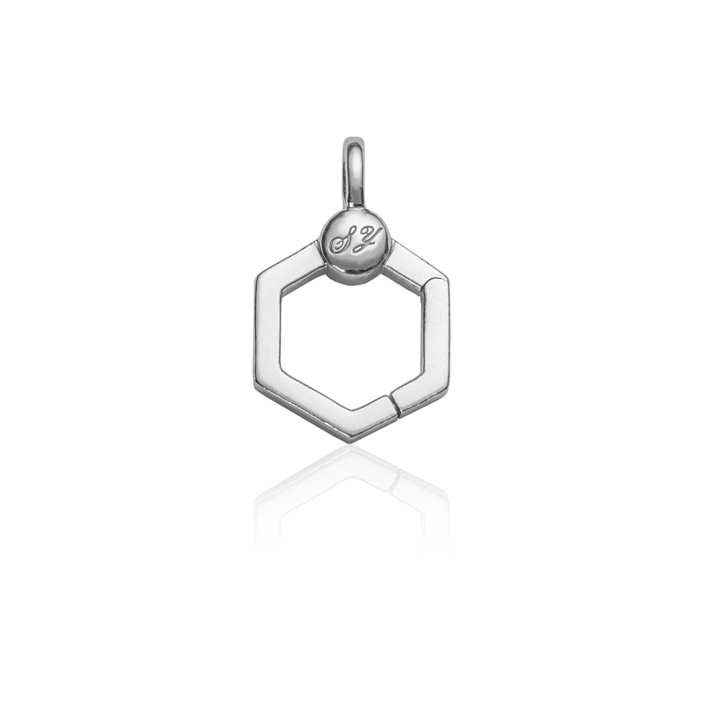 Charm Connector Clasp - Silver