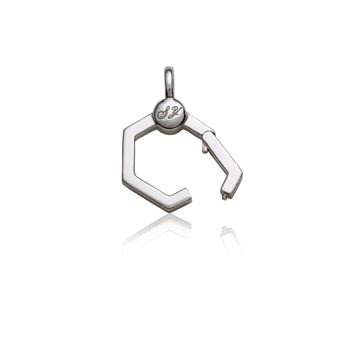 Charm Connector Clasp - Silver