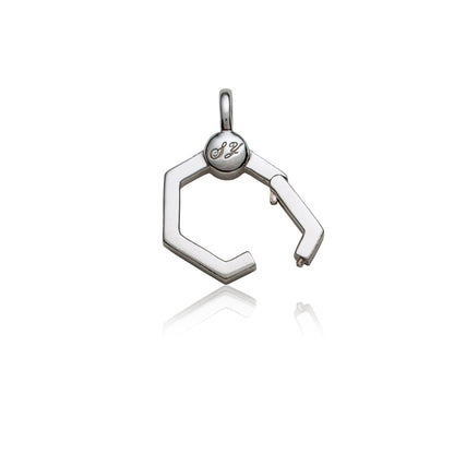 Charm Connector Clasp - Silver