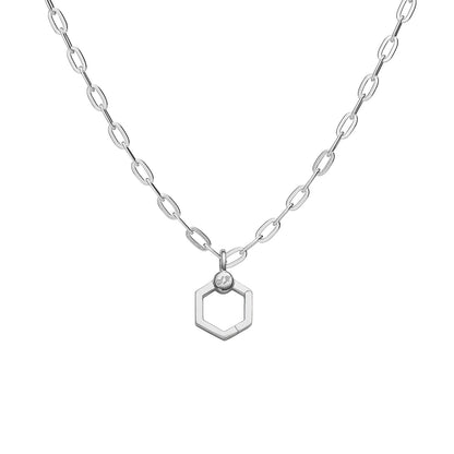 Charm Connector Clasp - Silver