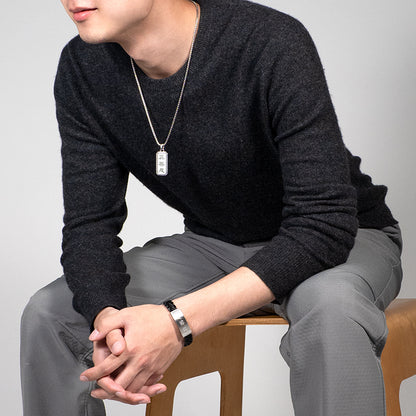 Zhen Shan Ren Wondrous Words Pendant Silver