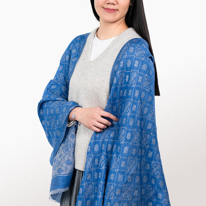 Zhen Shan Ren Long Scarf Royal Blue
