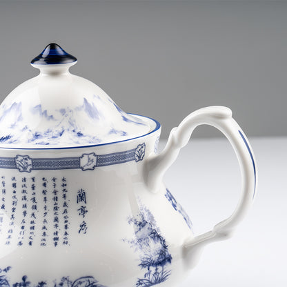 Poets of the Orchid Pavilion Teapot 1000ml