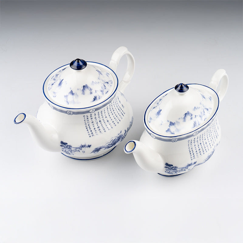 Poets of the Orchid Pavilion Oval Teapot 600ml