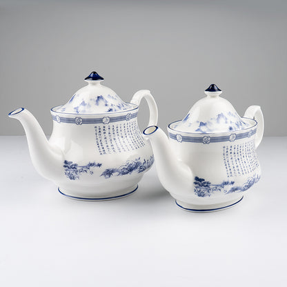 Poets of the Orchid Pavilion Oval Teapot 600ml