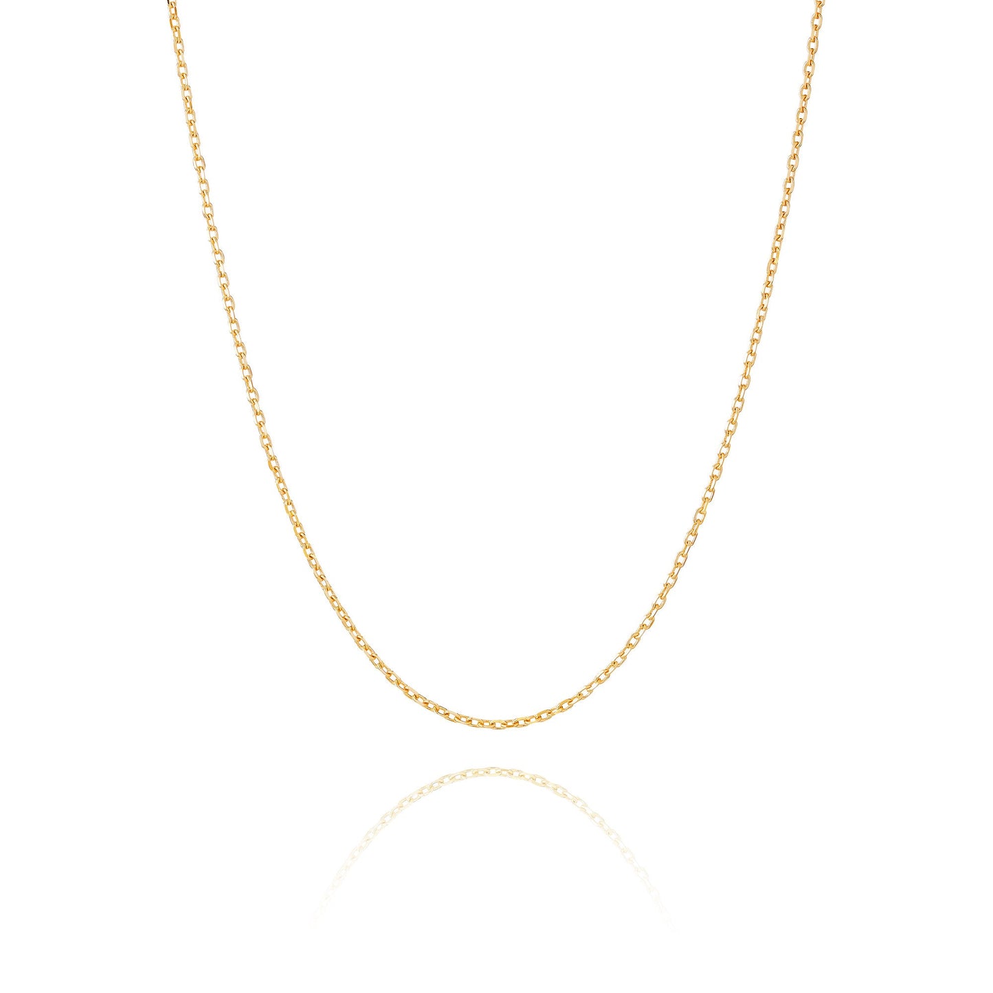 Diamond Cut Cable Chain 18kt Yellow Gold