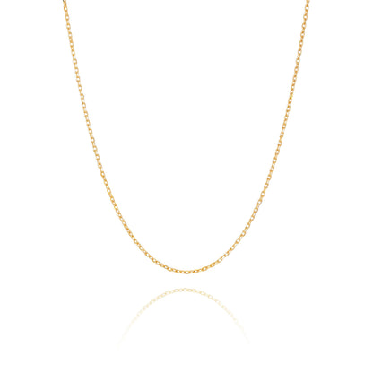 Diamond Cut Cable Chain 18kt Yellow Gold