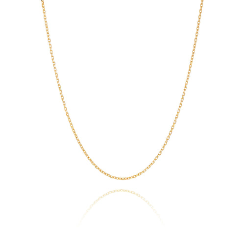 Diamond Cut Cable Chain 18kt Yellow Gold