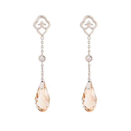 Celestial Tassel Earrings Champagne