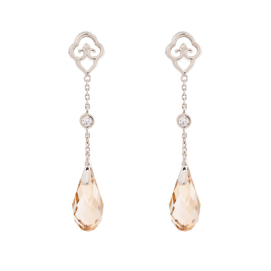 Celestial Tassel Earrings Champagne