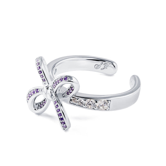 Blissful Knot Ring Silver 6/7