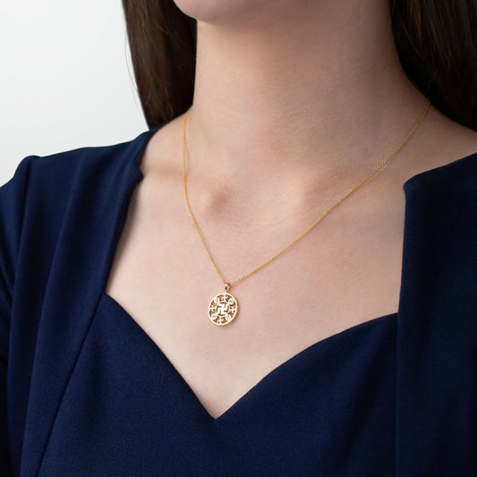 Falun Pendant 18kt Yellow Gold 17mm
