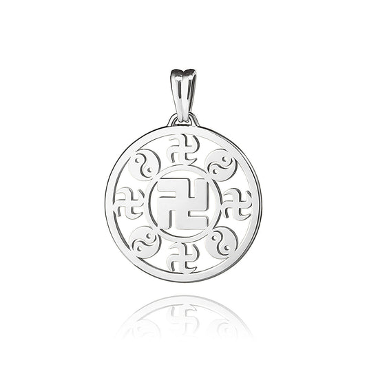 Falun Pendant 18kt White Gold 22mm