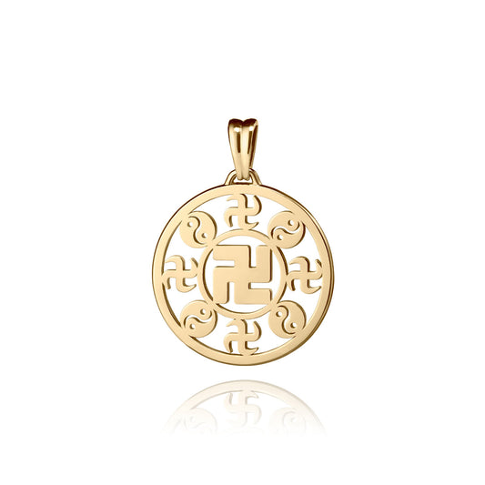 Falun Pendant 18kt Yellow Gold 17mm