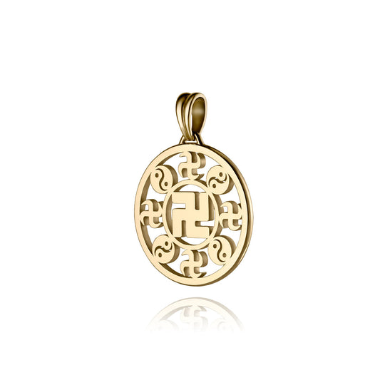 Falun Pendant 18kt Yellow Gold 17mm