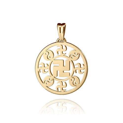 Falun Pendant 18kt Yellow Gold 22mm