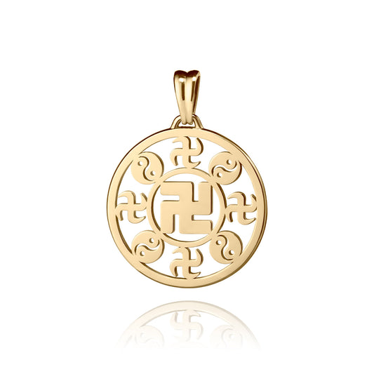 Falun Pendant 18kt Yellow Gold 22mm